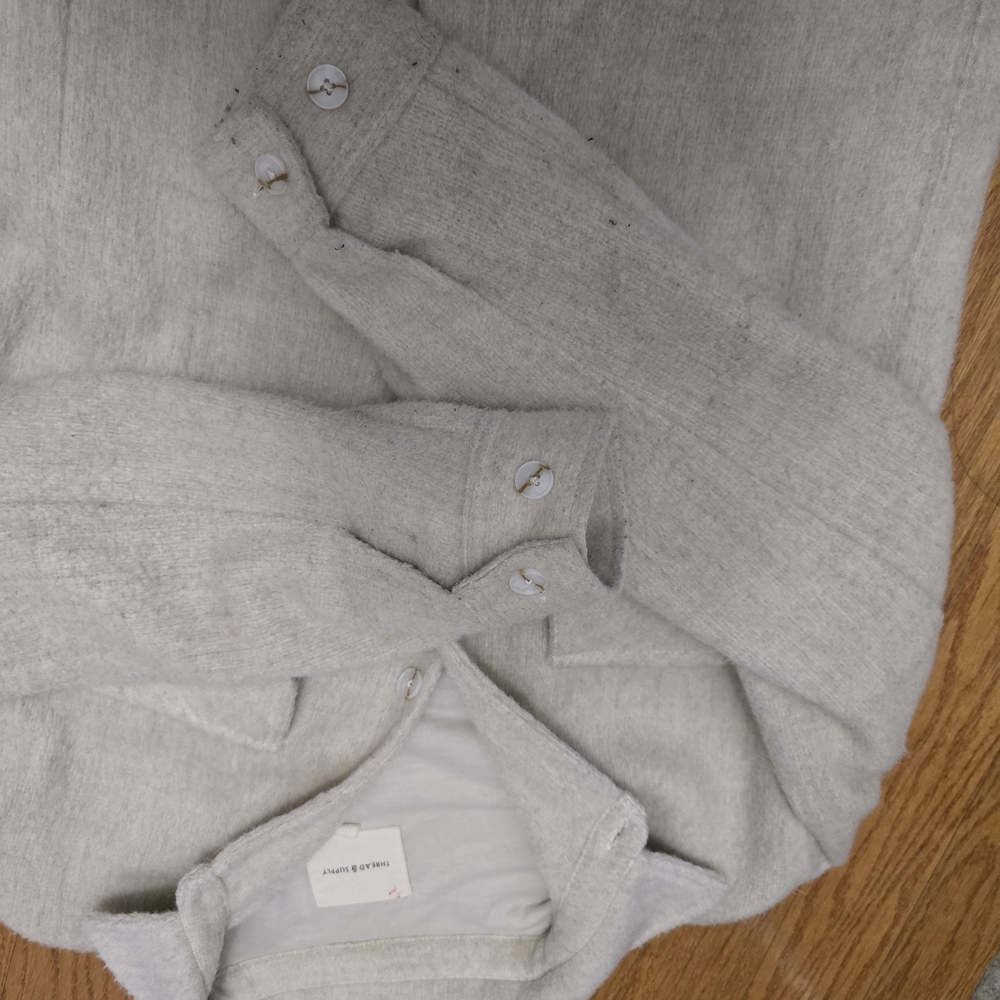 Women's Cream Jacket Shacket - Picture 11 of 11
